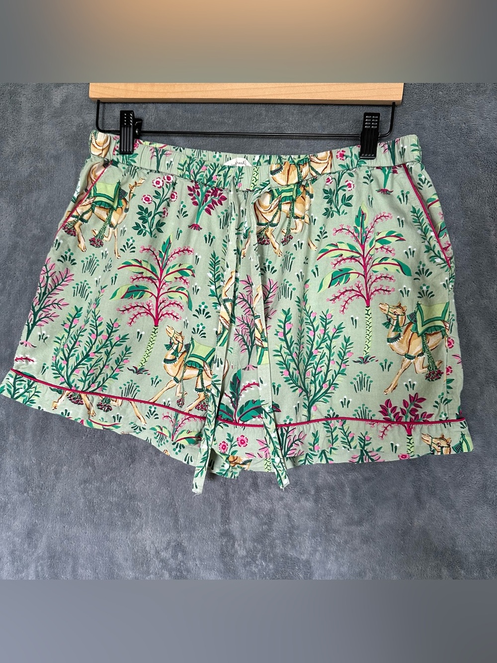 Printfresh Camels Courtyard Pajama Shorts Medium Organic Cotton